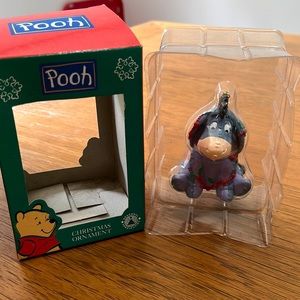Disney Vintage Eeyore Christmas Ornament Never out of Plastic